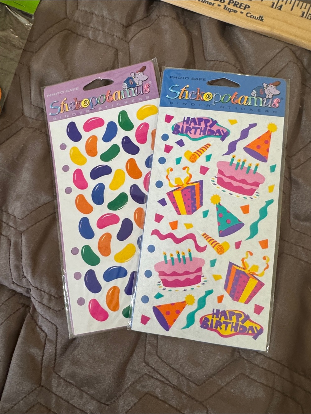 Birthday Party / jelly bean Sticker Sheets - Multicolor